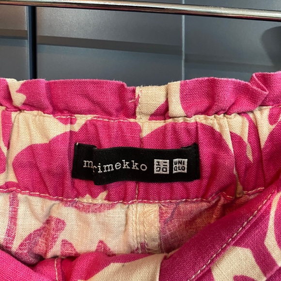 Uniqlo marimekko linen shorts - super cute, size L - Picture 2 of 3